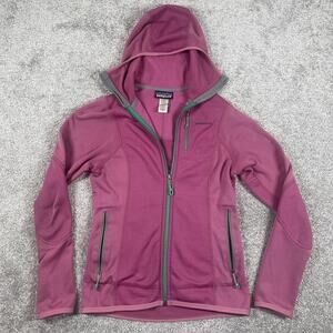 Patagonia Jacket Womens Extra Small Piton Hybrid Hoody Soft Shell Fleece Zip
